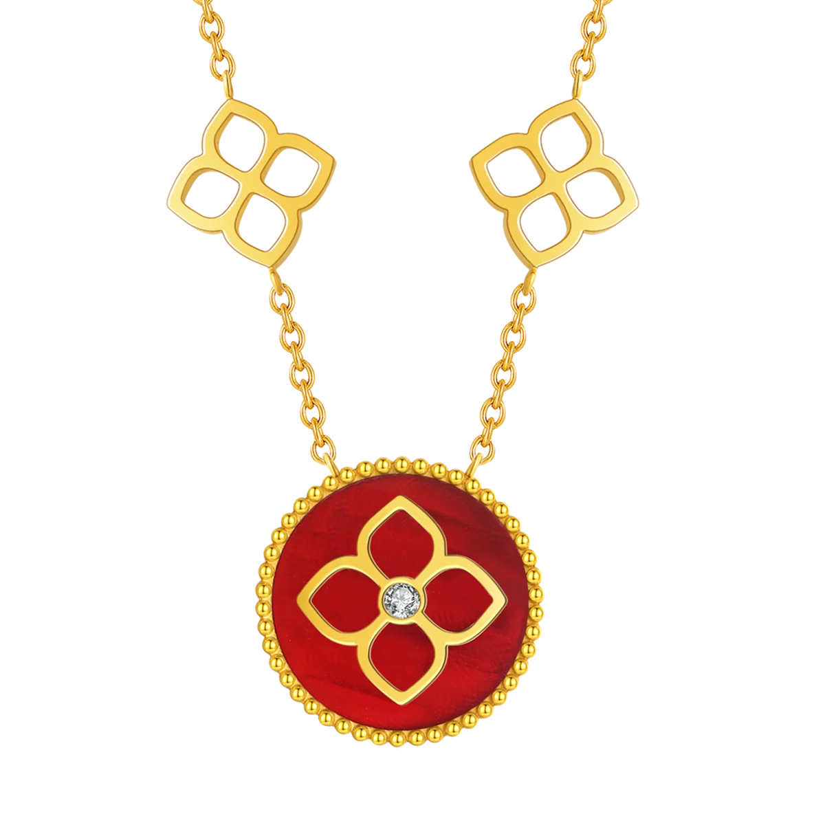 Ameera / Necklace Red Gold