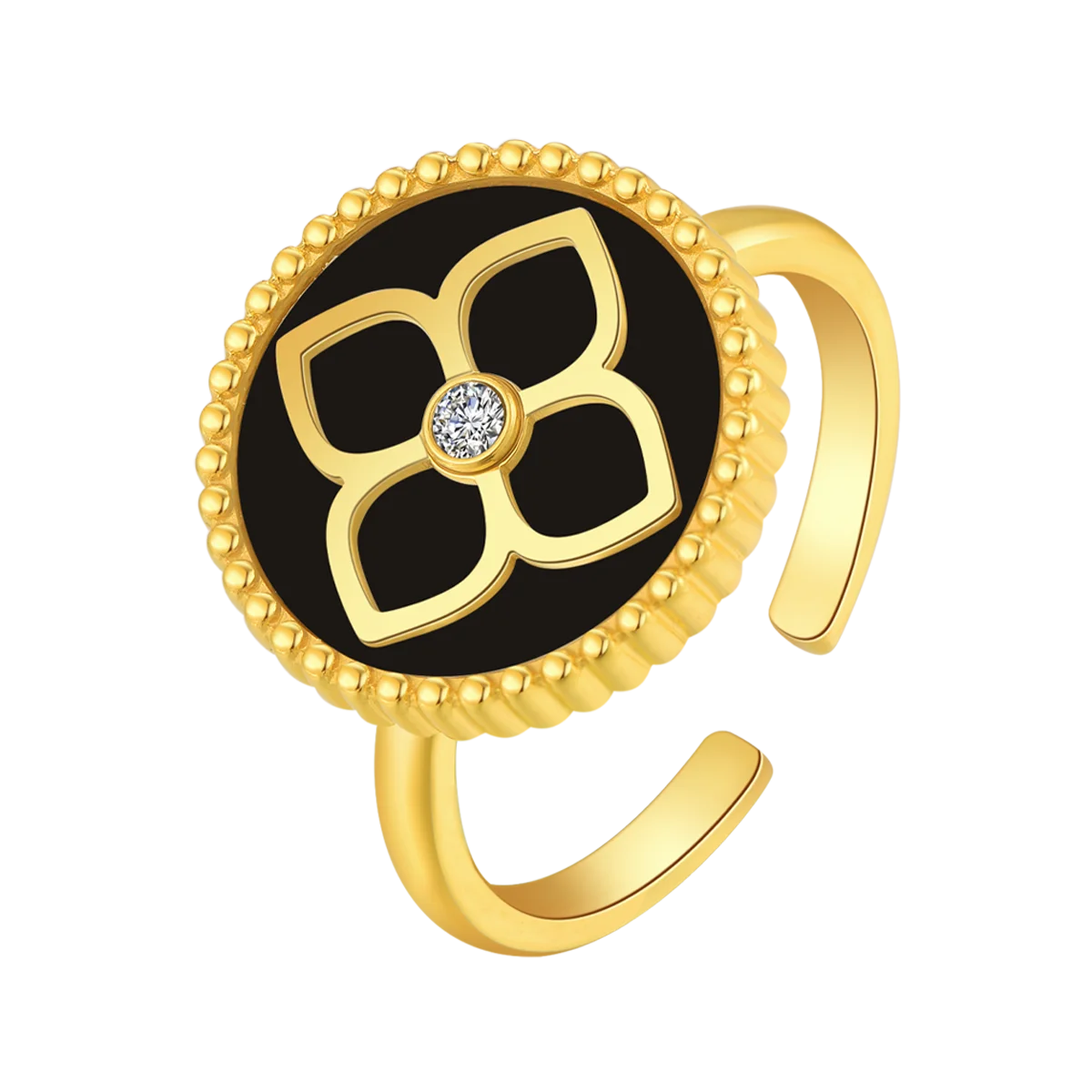 Ameera / Ring Black Gold