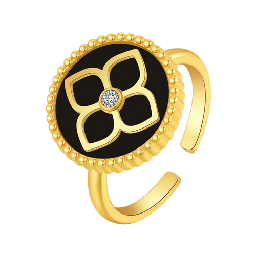 Ameera / Ring Black Gold