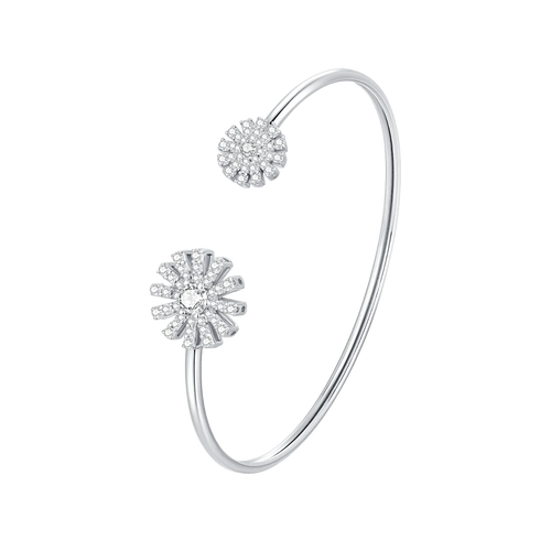 Charming Sunflower / Bangle Silver