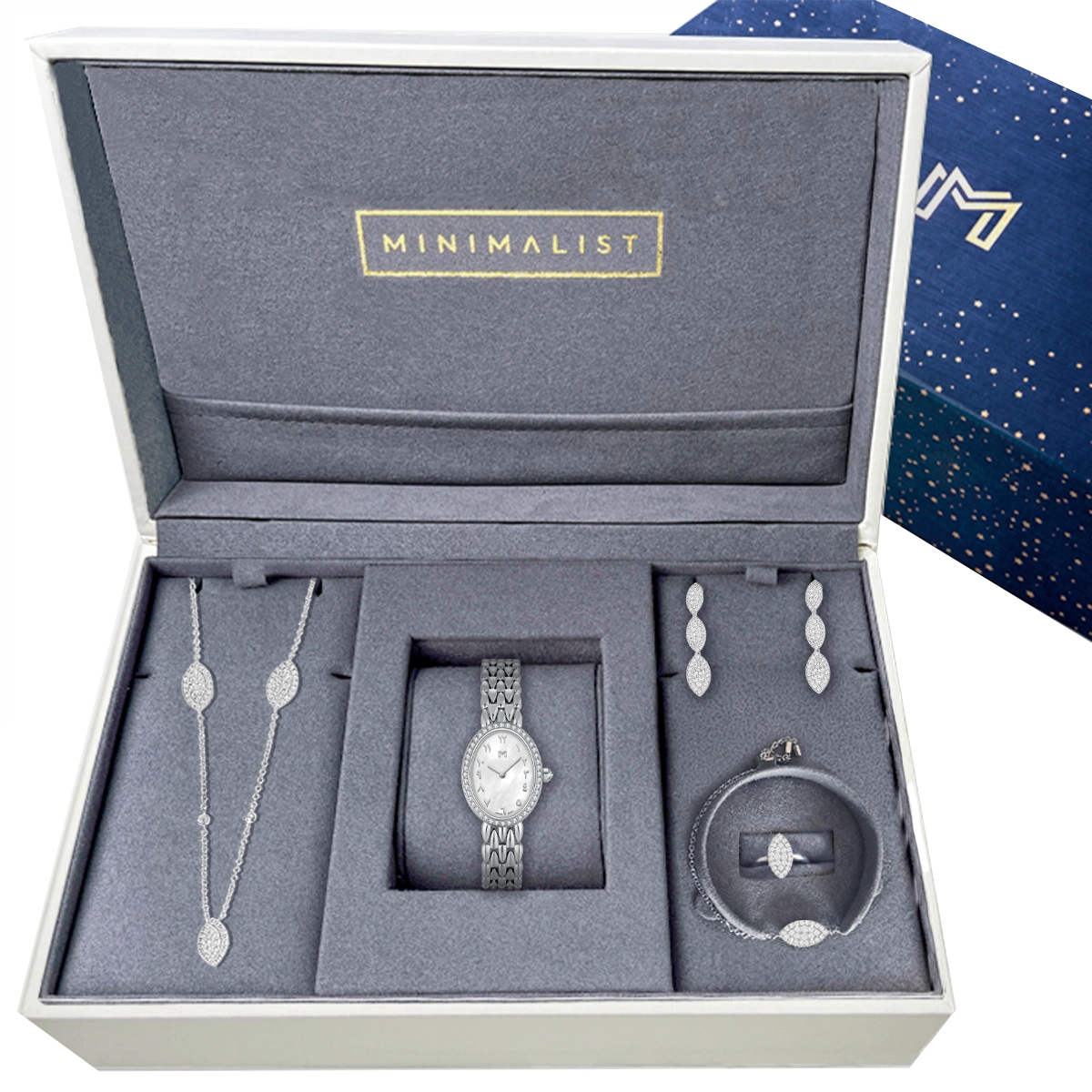 Abeer / Daisy Leaf Silver - Gift Set