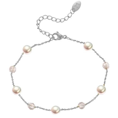 Sphere / Pearl Silver Crystal