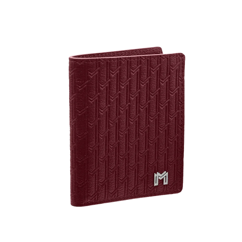 جلد الجمل بورغندي / فضي