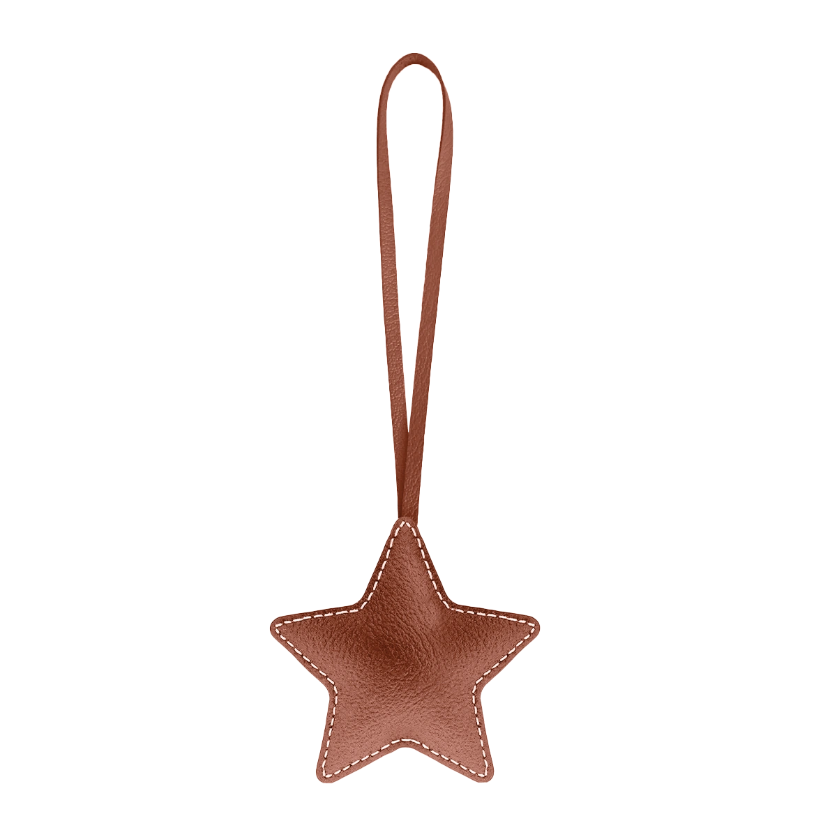 Leather Charm / Tan Star