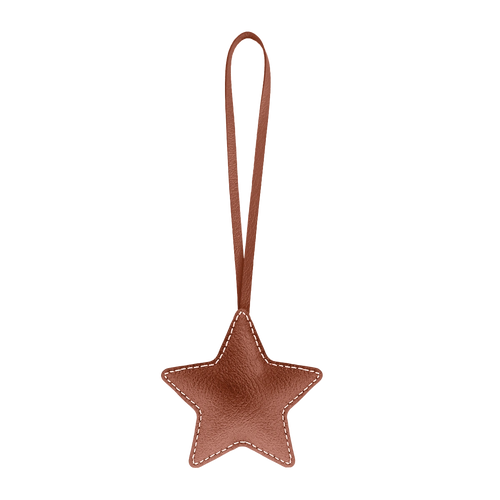 Leather Charm / Tan Star