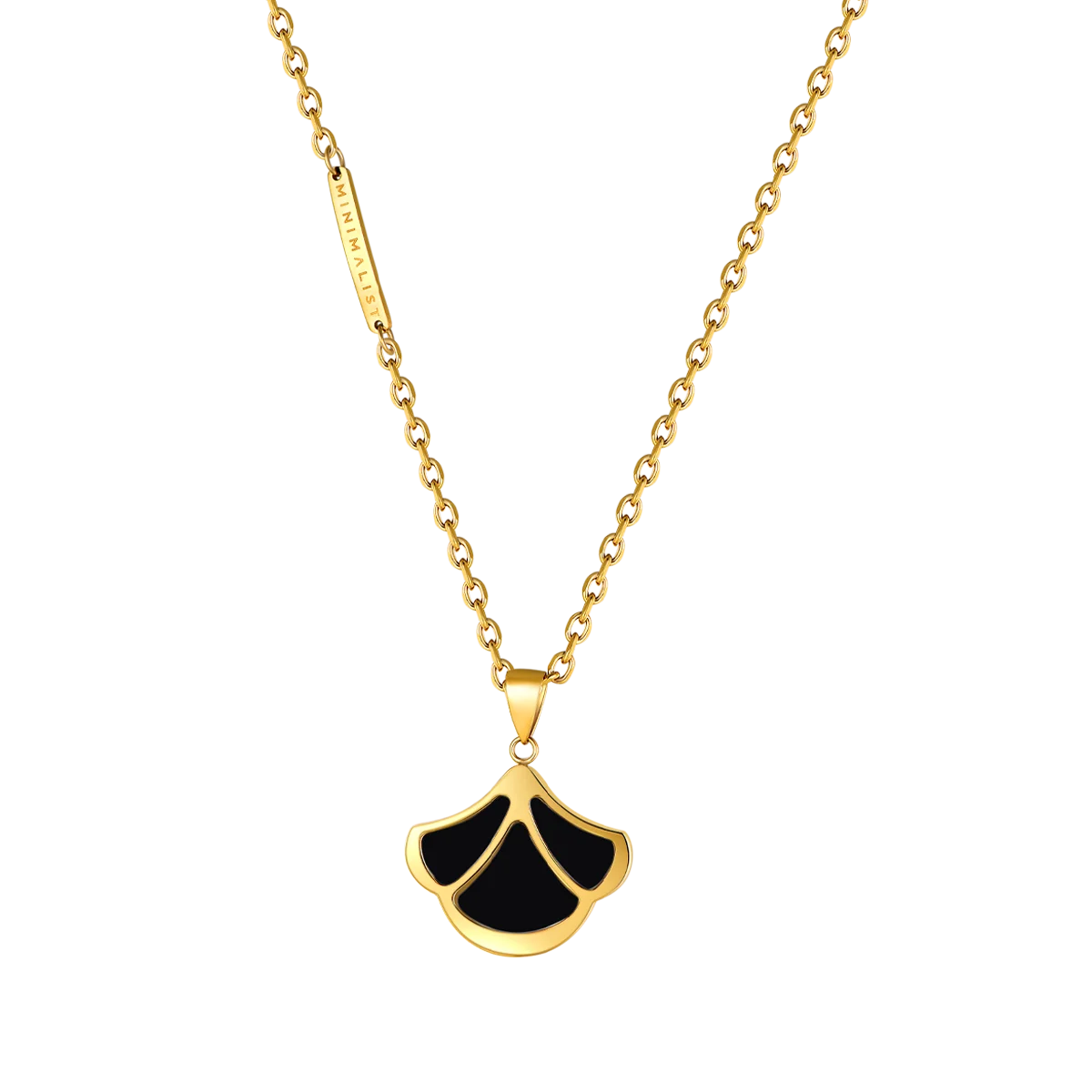 Tulip / Necklace Black Gold