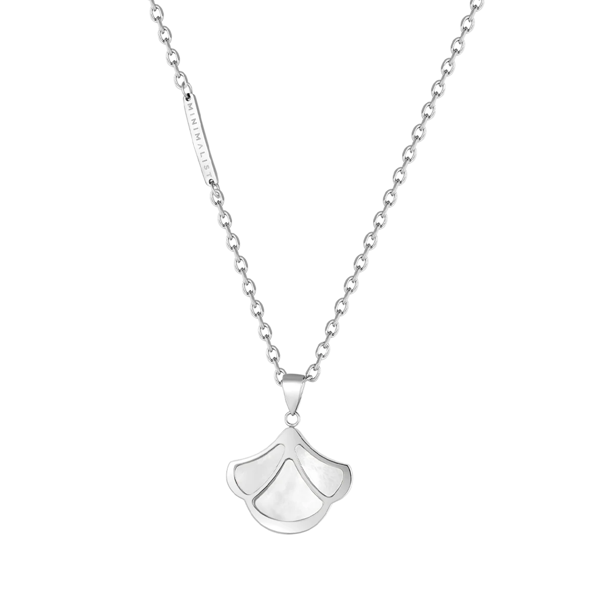 Tulip / Necklace Pearl Silver