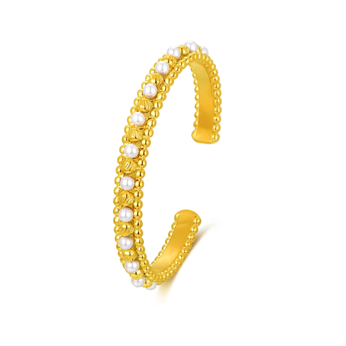 صدف / سوار باللون الذهبي