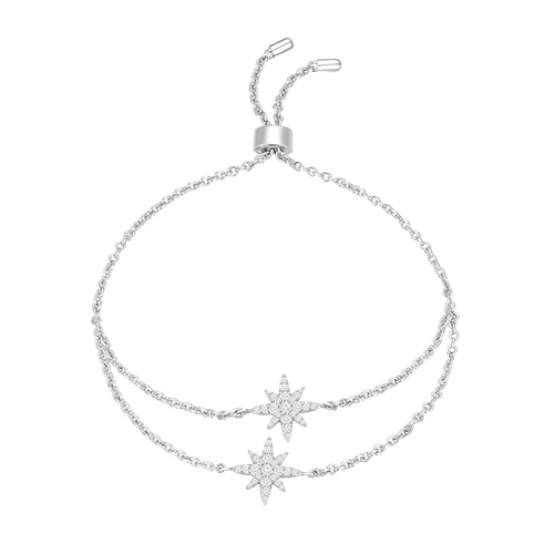 Moonstar / Double Bracelet Silver