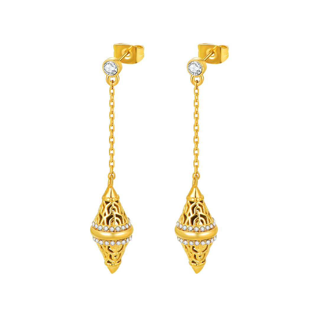 Lantern / Earrings Gold