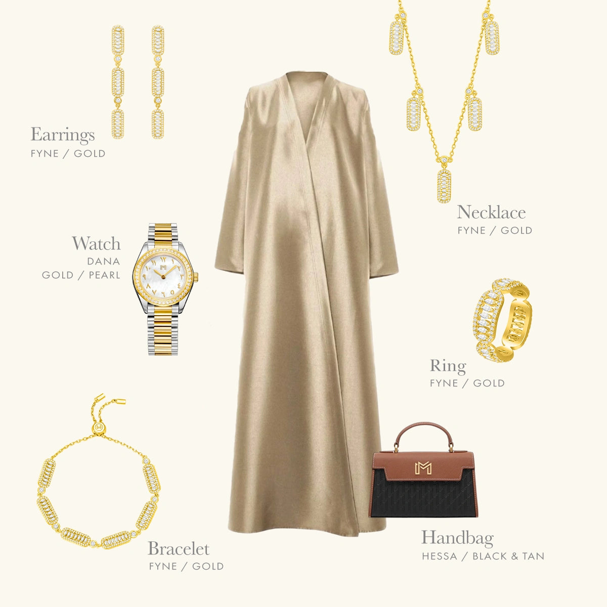 Fyne / Multi Necklace Gold