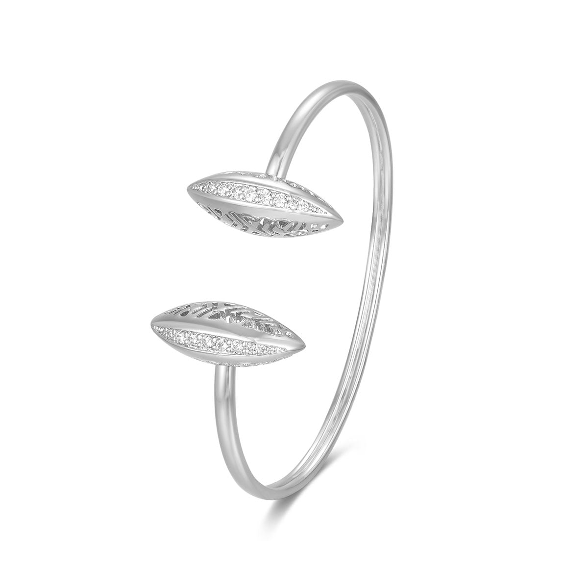 Leaf / Bangle Silver