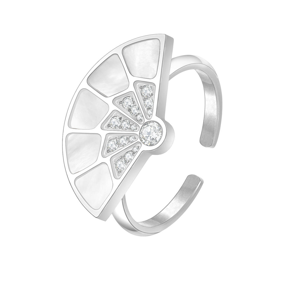 Fan / Ring Silver