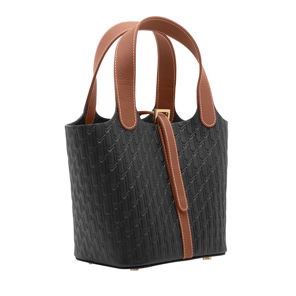 Alyazia Handbag / Black & Tan