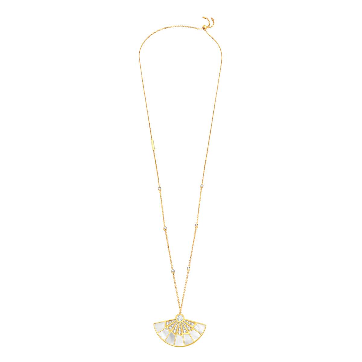 Fan / Necklace Gold