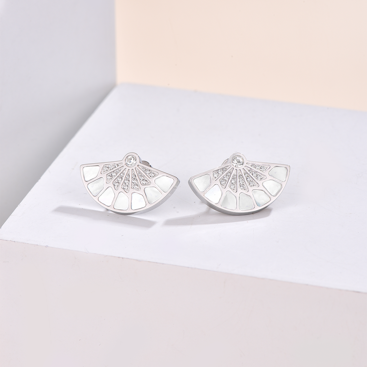 Fan / Earrings Silver