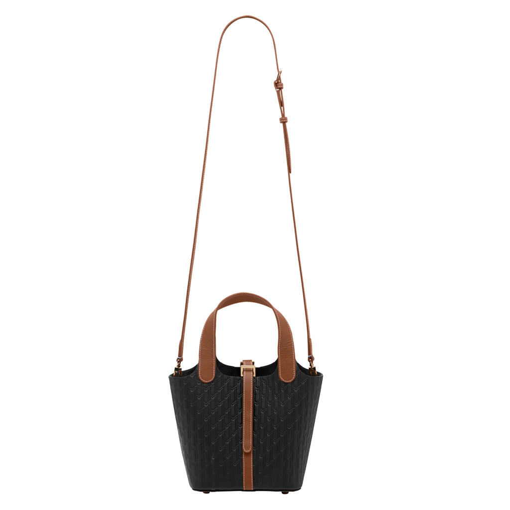 Alyazia Handbag / Black & Tan