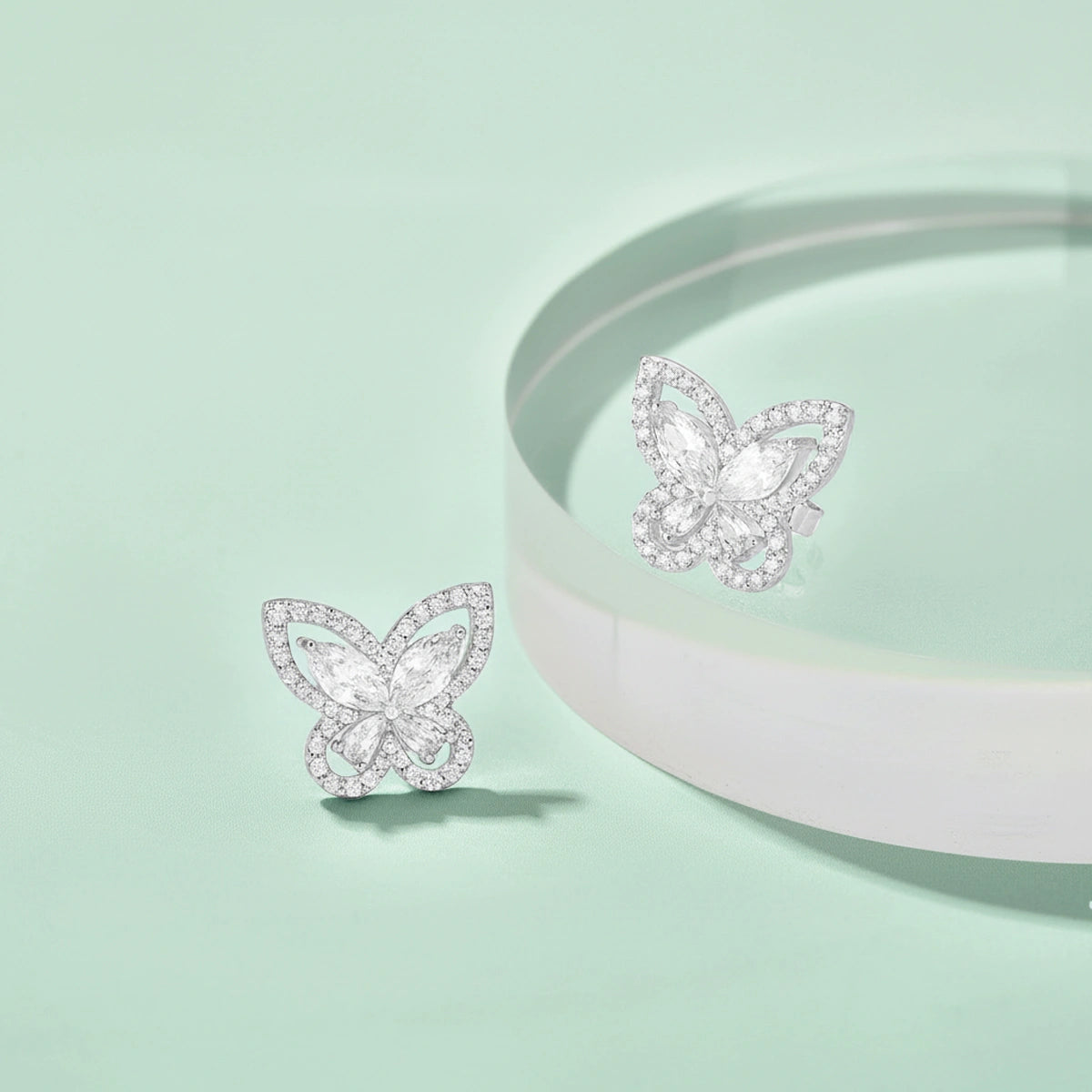 Butterfly / Earrings Silver