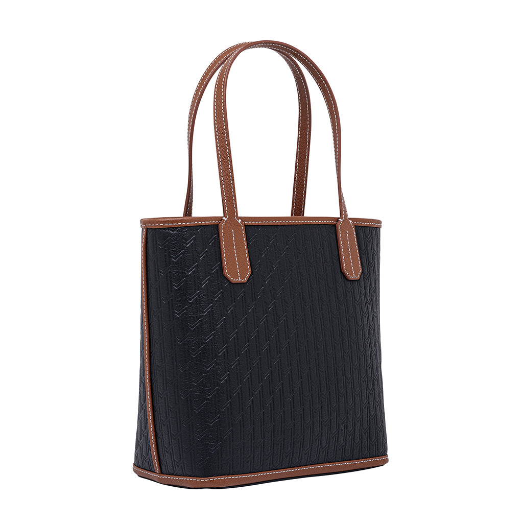 Mini Tote Bag Black / Tan