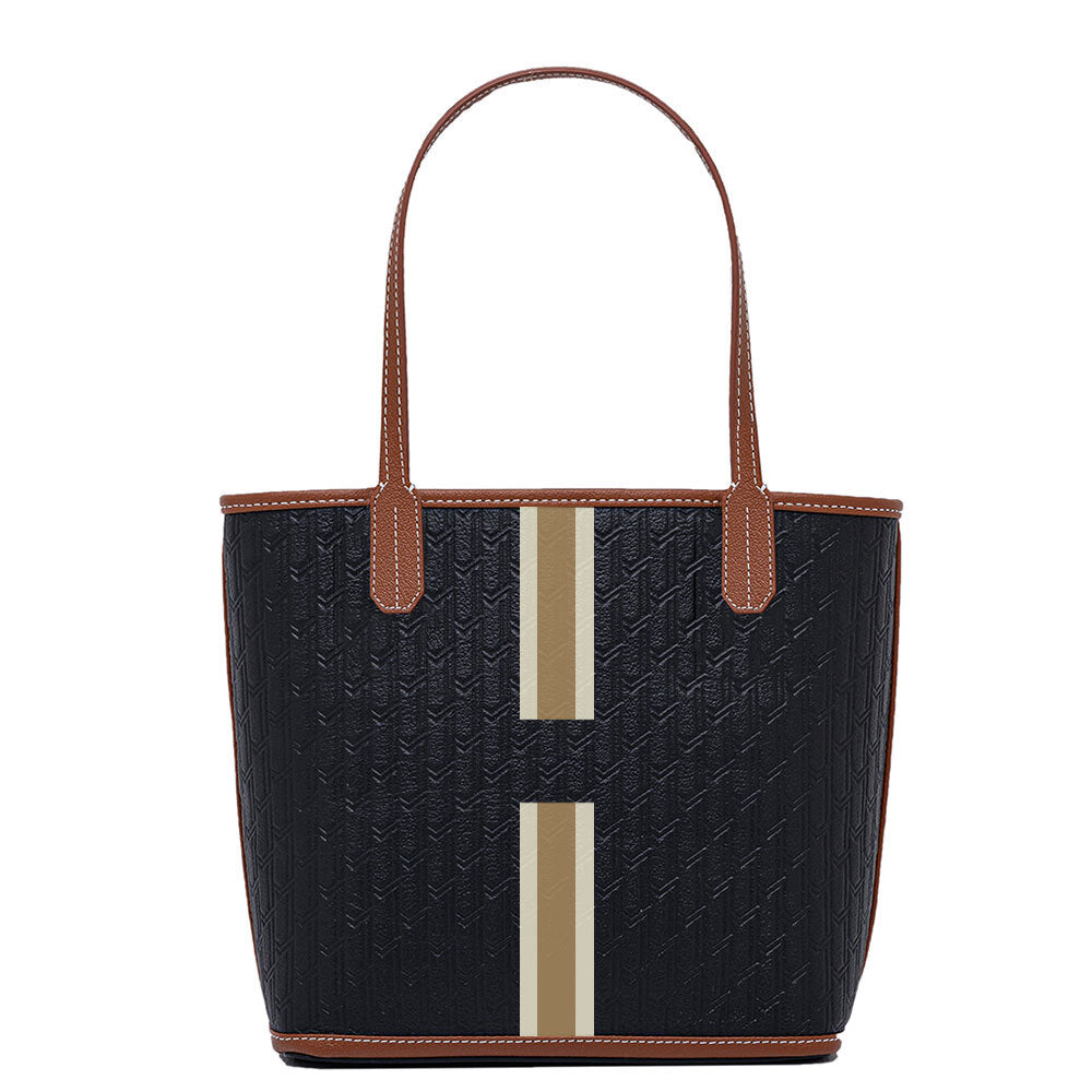 Mini Tote Black Tan