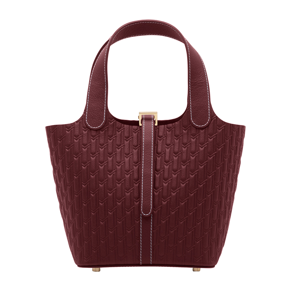 initials Alyazia Handbag / Burgundy