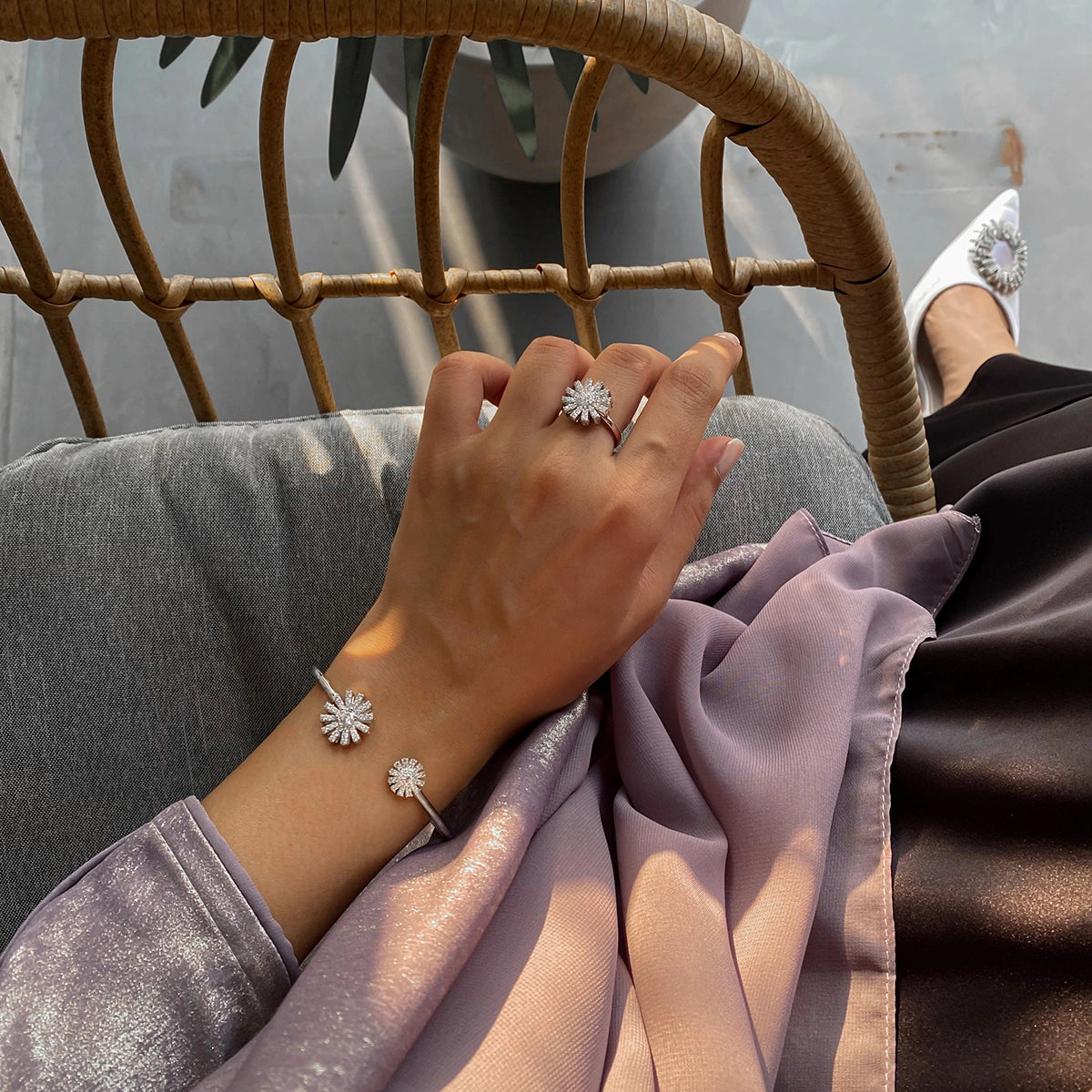 Charming Sunflower / Ring Silver