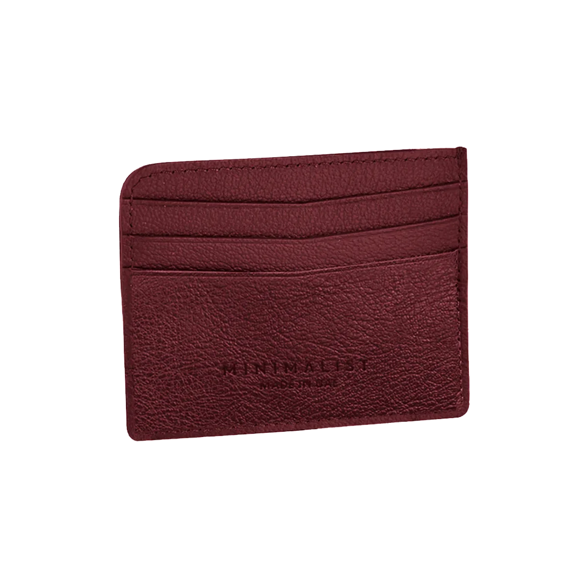 Camel Leather Burgundy / Silver