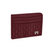 Camel Leather Burgundy / Silver