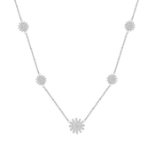 Charming Sunflower / Necklace Silver