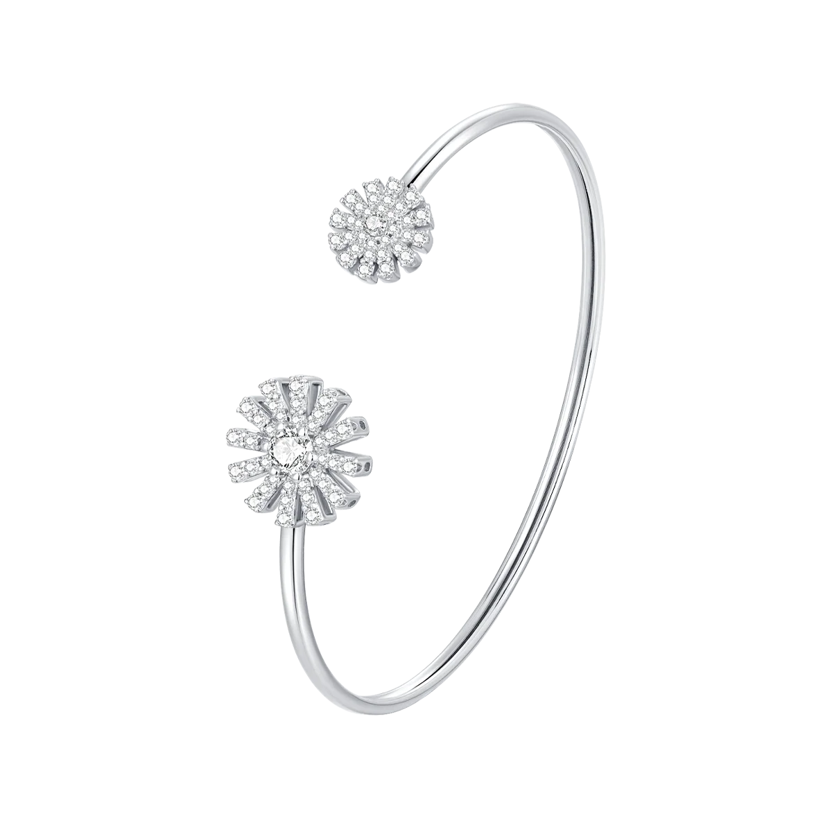 Charming Sunflower / Bangle Silver