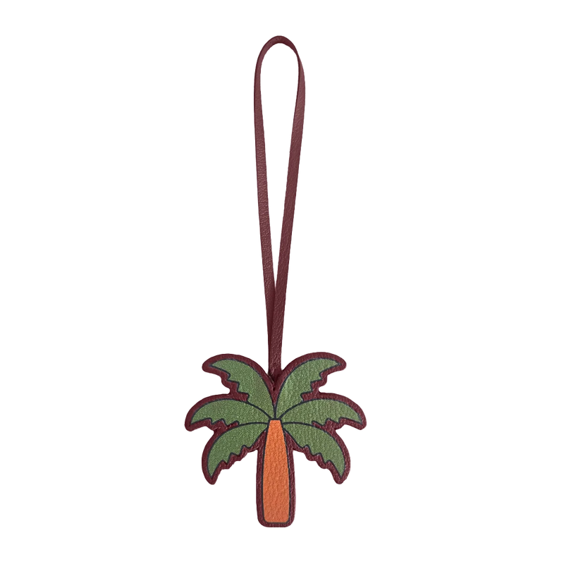 Leather Charm / Palm Tree