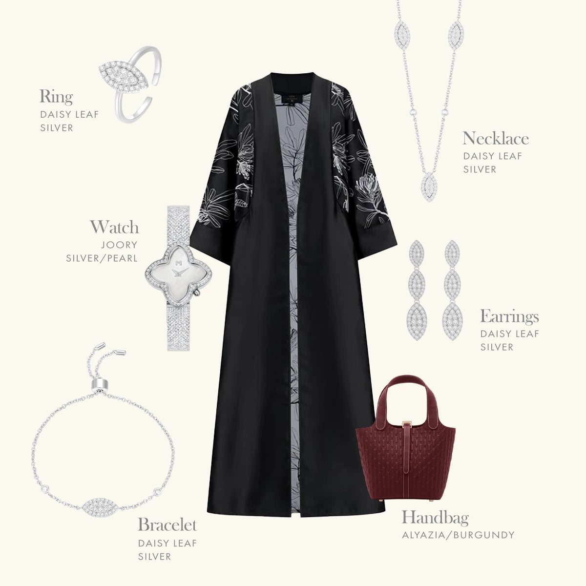 Daisy Leaf / Necklace Silver