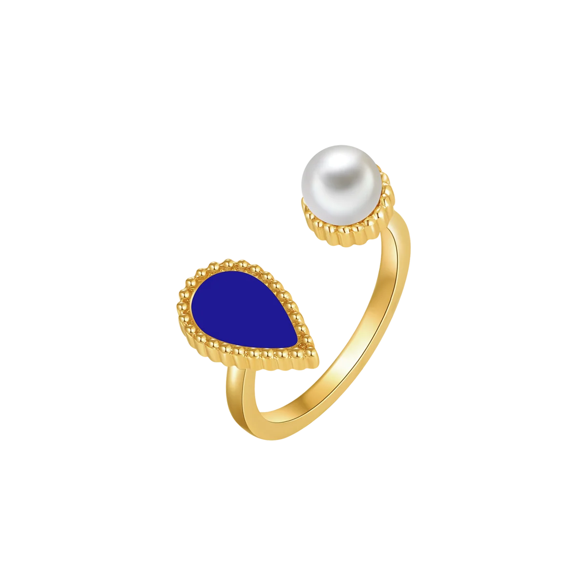 Drop / Ring Blue Gold