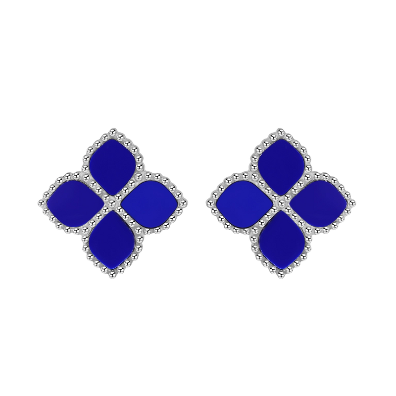 Joory / Earrings Blue Silver