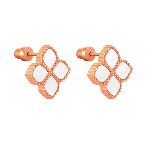 Joory / Earrings Pearl Rose Gold