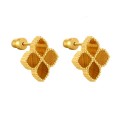 Joory / Earrings Tiger Eye Gold