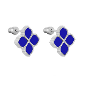 Joory / Earrings Blue Silver