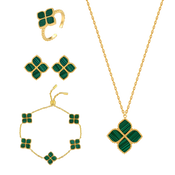 Joory / Set Malachite Gold