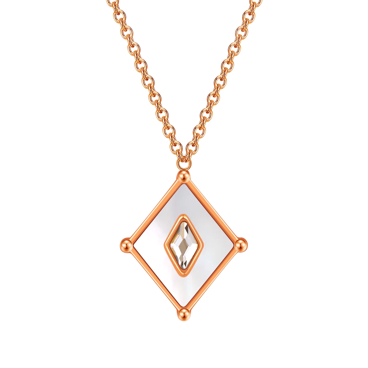 Kite / Necklace Pearl Rose Gold