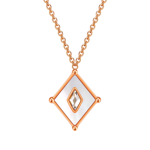 Kite / Necklace Pearl Rose Gold