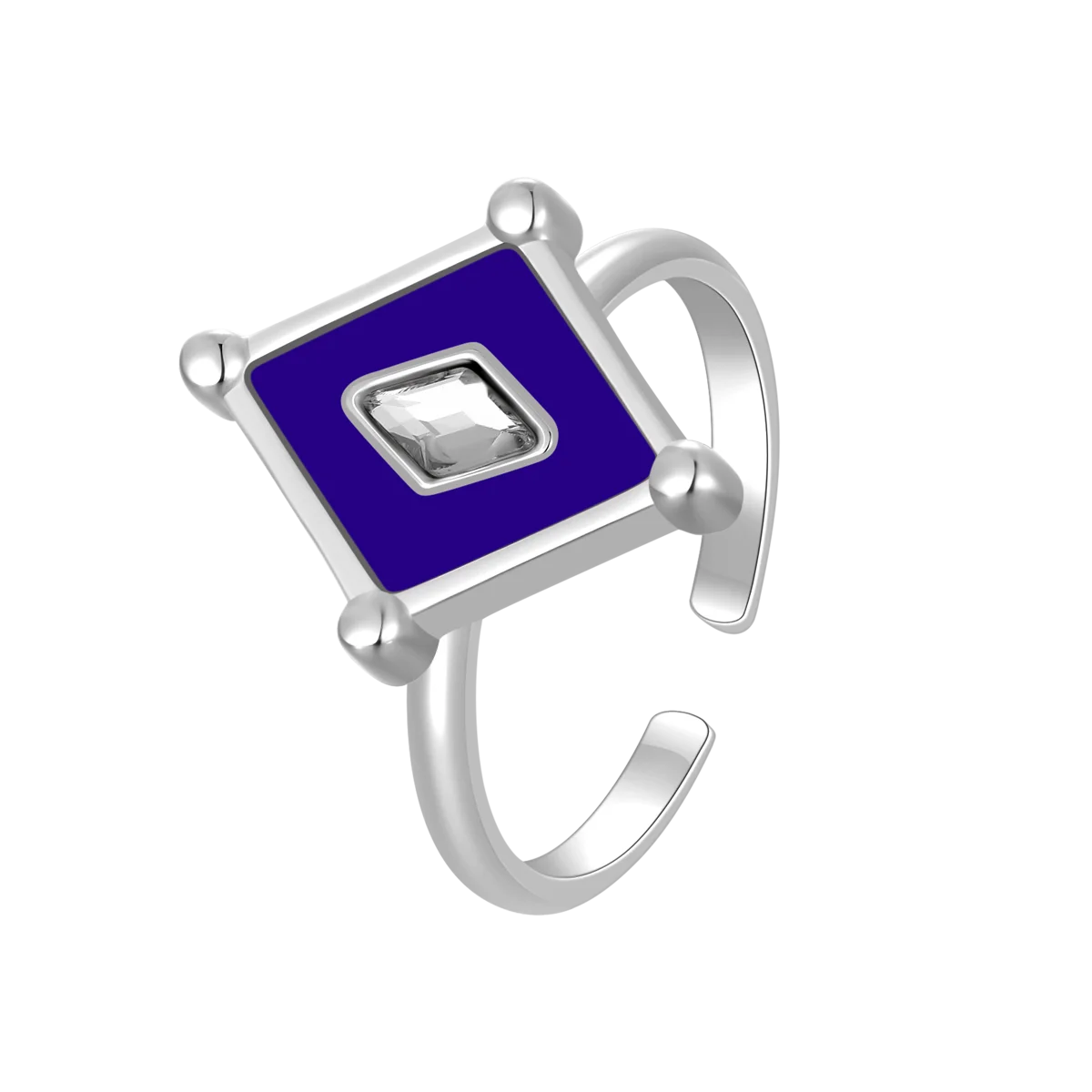 Kite / Ring Blue Silver