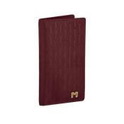 Italian Calfskin Leather Burgundy / Gold