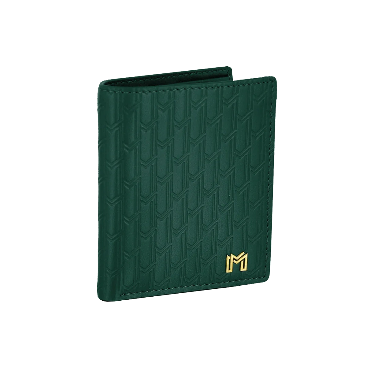 Italian Calfskin Leather Green / Gold