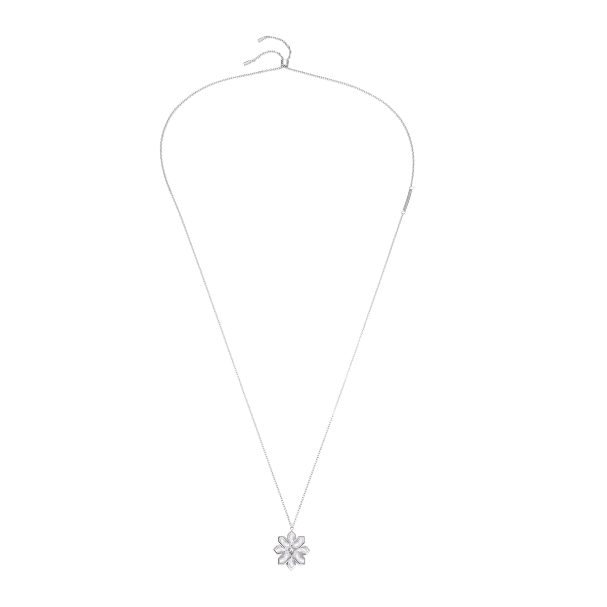 Lotus / Necklace Pearl Silver