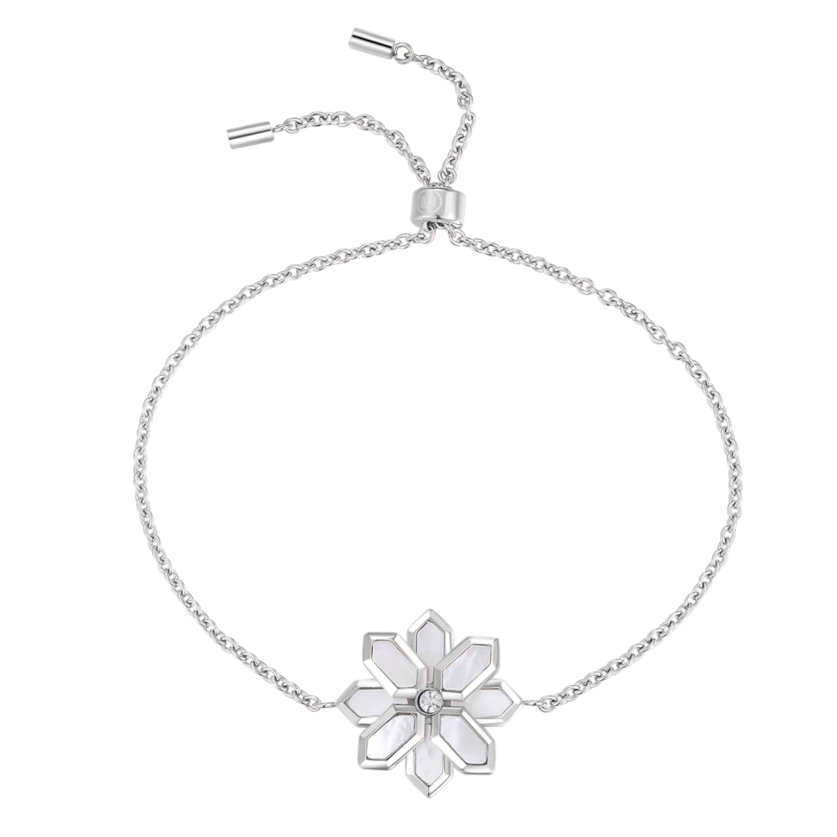 لوتس / طقم اللؤلؤ باللون الفضي