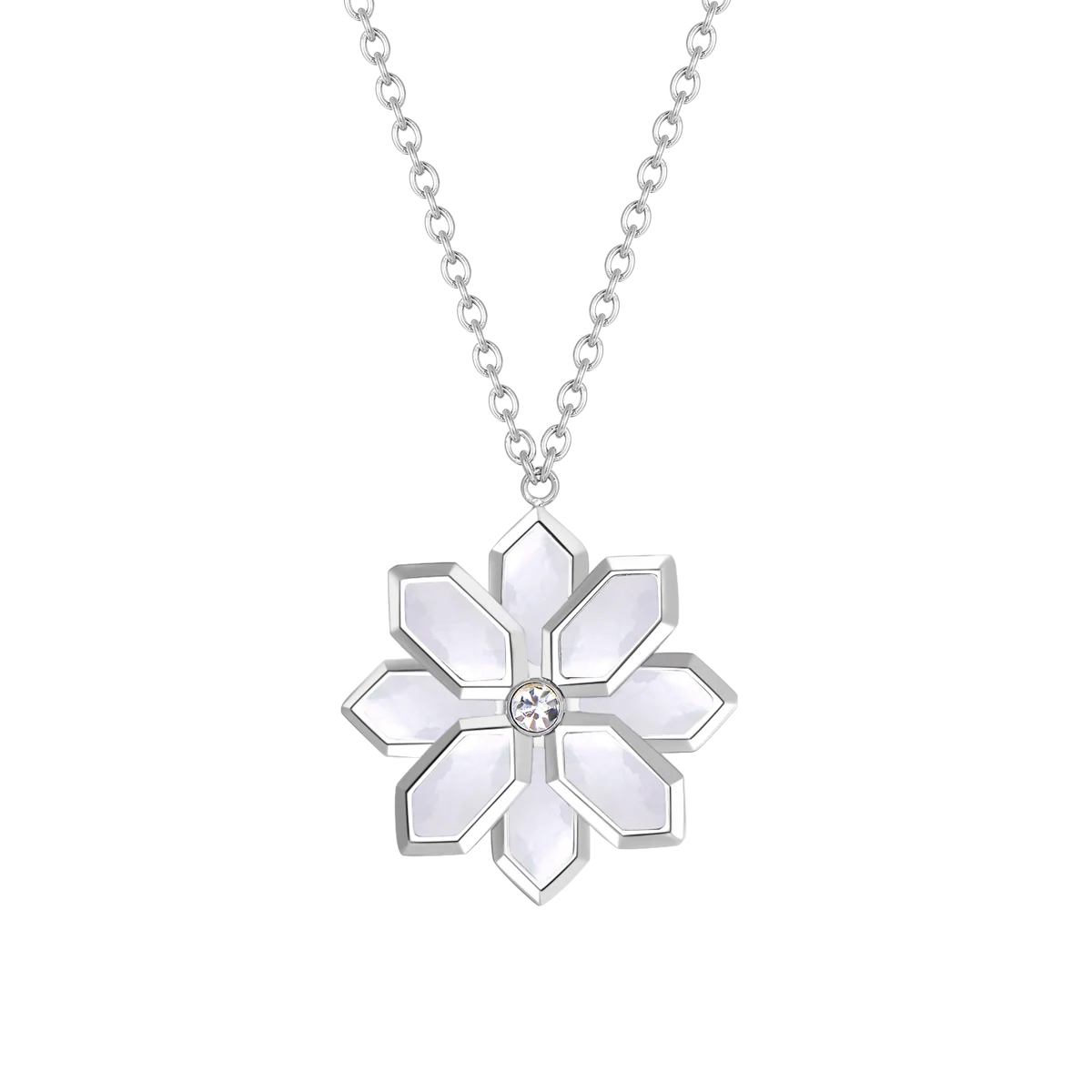 Lotus / Necklace Pearl Silver