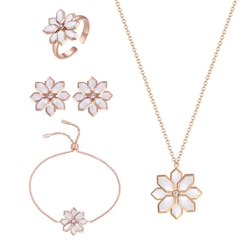 Lotus / Set Pearl Rose Gold