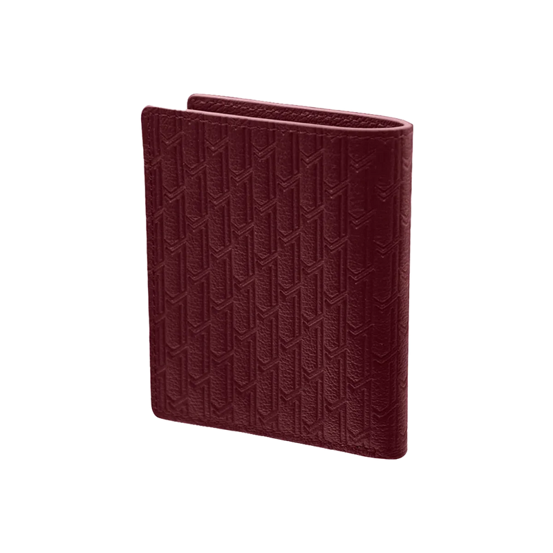 Camel Leather Burgundy / Silver