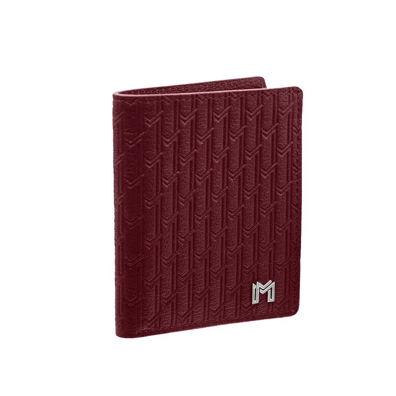 Camel Leather Burgundy / Silver