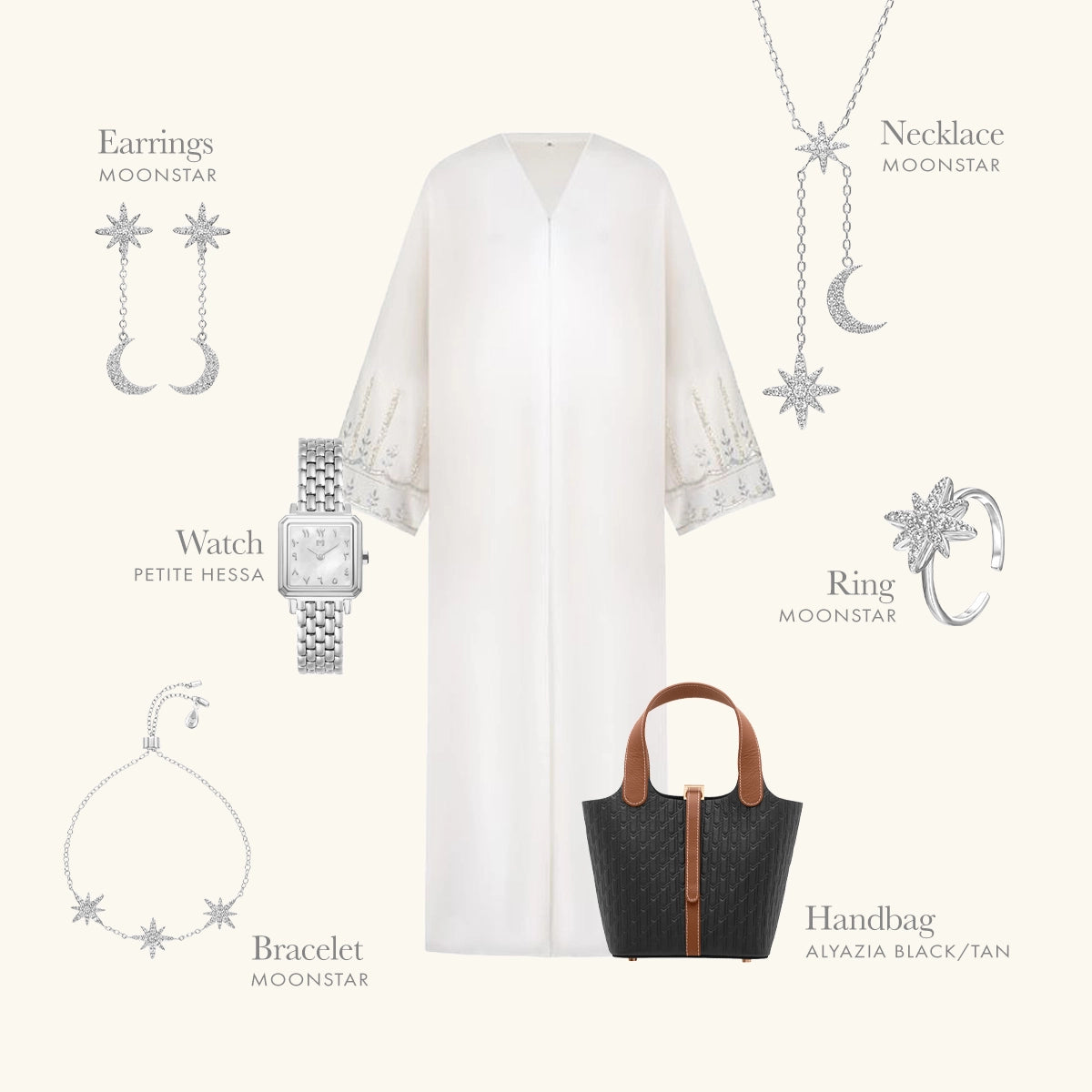 Moonstar / Necklace Silver